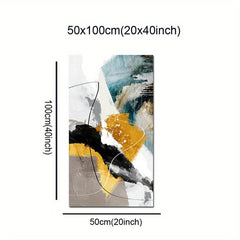 Abstract Yellow Canvas Art Poster Large Modern Minimalism Art Hanging Painting