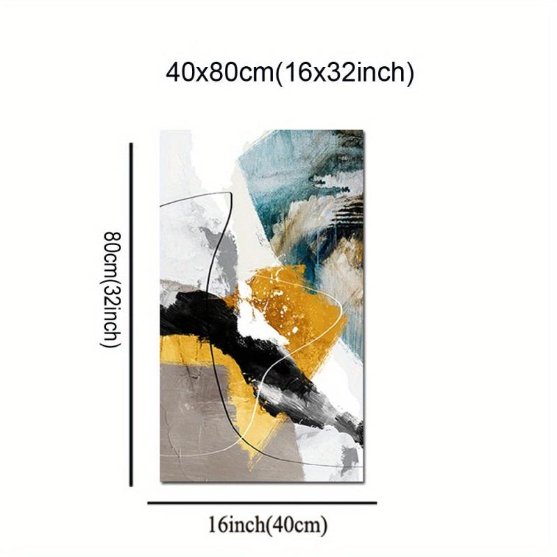 Abstract Yellow Canvas Art Poster Large Modern Minimalism Art Hanging Painting