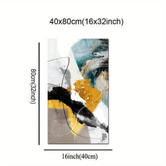 Abstract Yellow Canvas Art Poster Large Modern Minimalism Art Hanging Painting