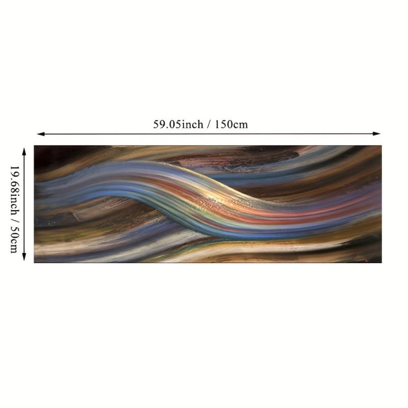 Abstract Rainbow Line Canvas Painting Wall Art