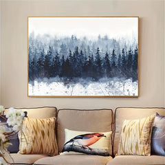 Large HD Forest Wall Art Canvas Poster for Home Decor