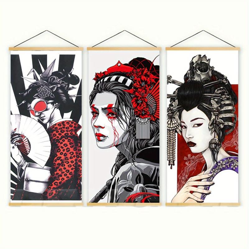 Japanese Style Wall Art Canvas Print Set for Home Decor