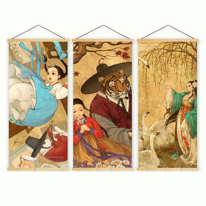 Japanese Style Wall Art Canvas Print Set for Home Decor
