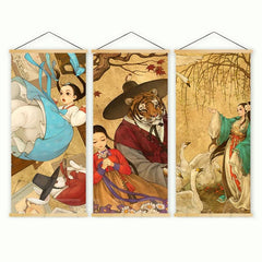 Japanese Style Wall Art Canvas Print Set for Home Decor