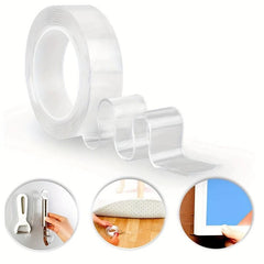 Strong Transparent Nano Tape Washable Reusable Double-sided Adhesive