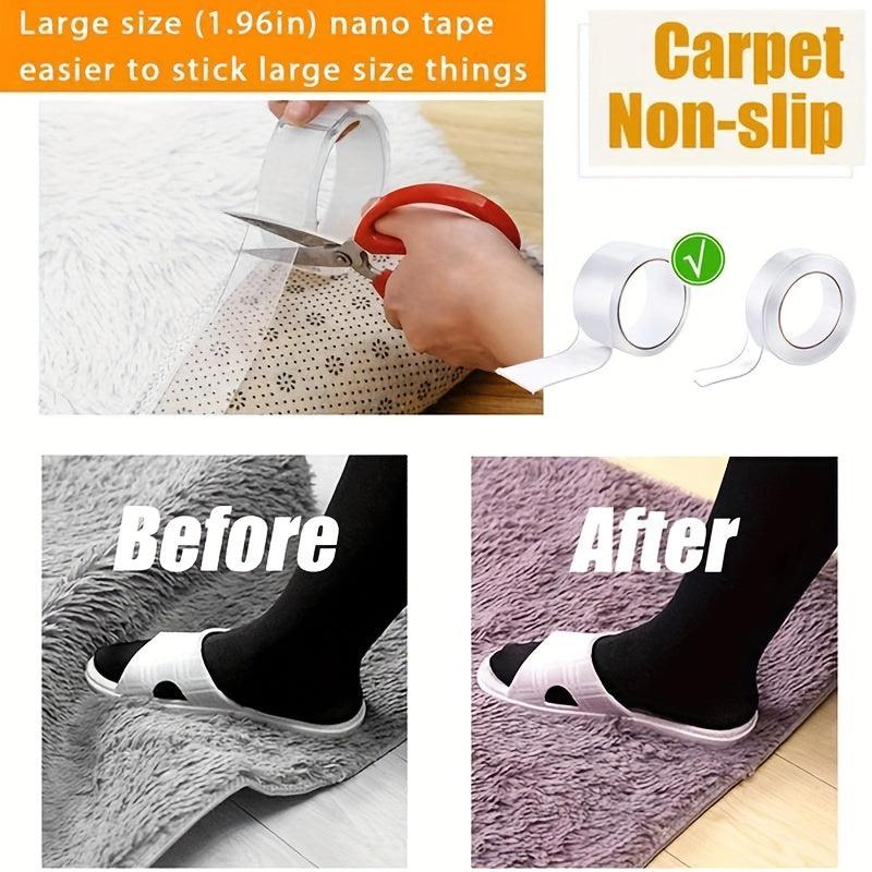 Strong Transparent Nano Tape Washable Reusable Double-sided Adhesive