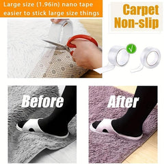 Strong Transparent Nano Tape Washable Reusable Double-sided Adhesive