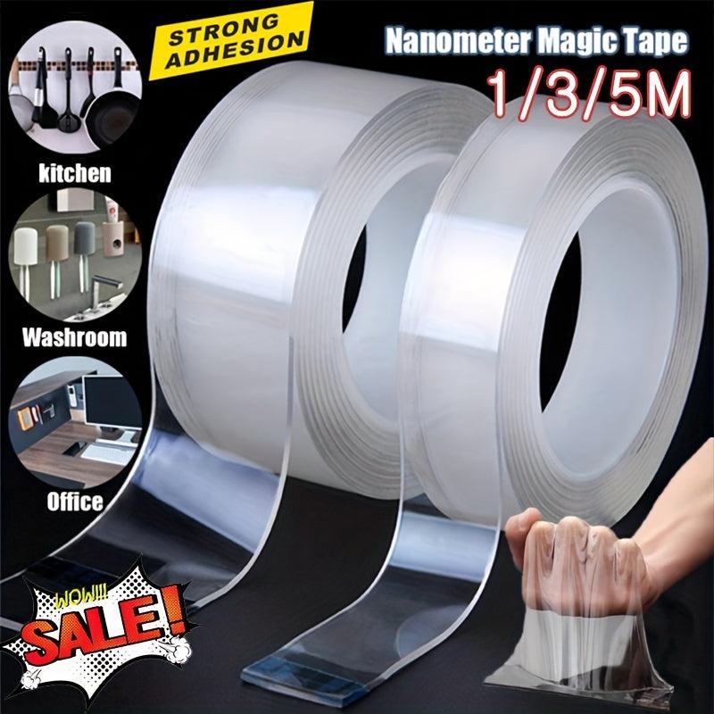 Strong Transparent Nano Tape Washable Reusable Double-sided Adhesive