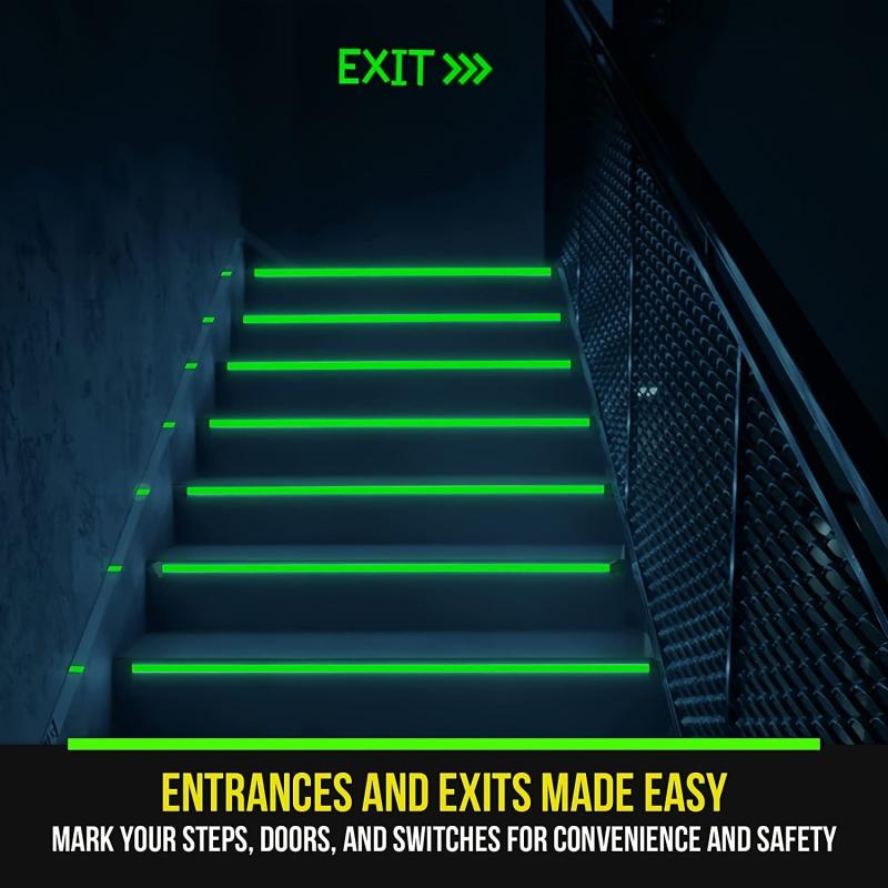 Glow In The Dark Tape Rechargeable Fluorescent Luminous Tape