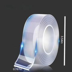 5M Double Sided Adhesive Tape Heavy Duty Transparent Washable Strong Mounting