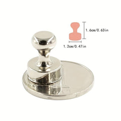 10 Strong Neodymium Magnetic Pushpins for Whiteboard Refrigerator