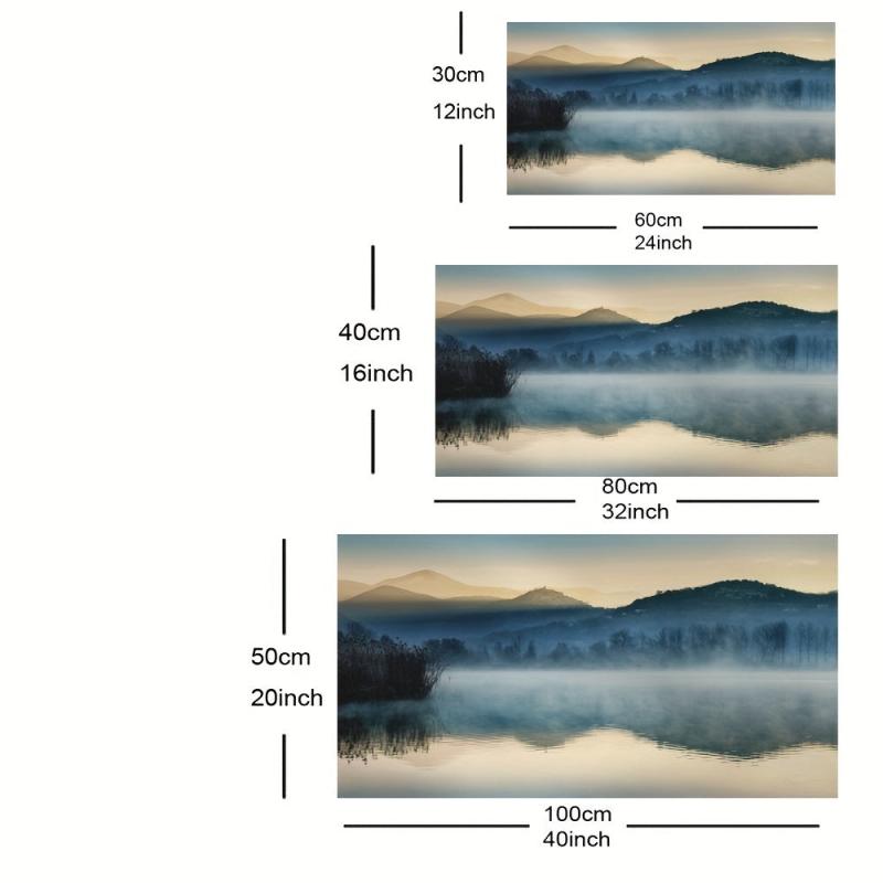 HD Lake Reflection Canvas Wall Art