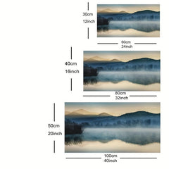 HD Lake Reflection Canvas Wall Art