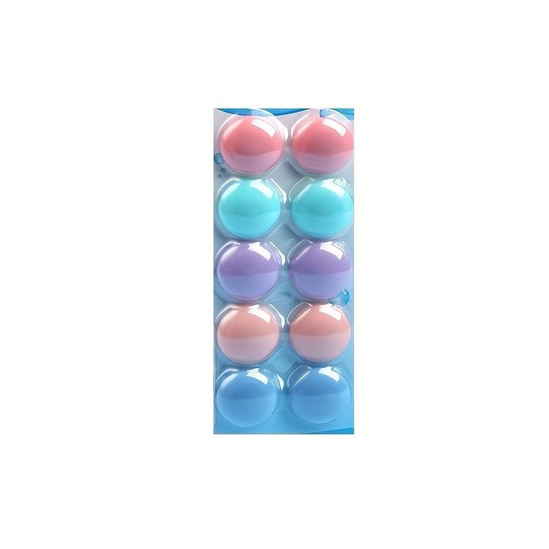 10pcs Macaron Series Magnetic Buckle 30mm Colorful Suction Iron Stone