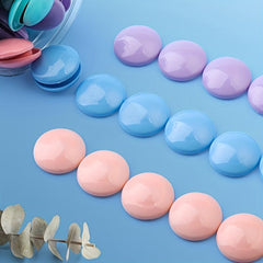 10pcs Macaron Series Magnetic Buckle 30mm Colorful Suction Iron Stone