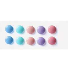 10pcs Macaron Series Magnetic Buckle 30mm Colorful Suction Iron Stone
