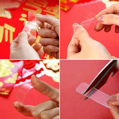 60pcs Reusable Waterproof Nano Tape Wall Stickers Home Supplies