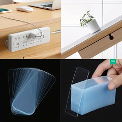 60pcs Reusable Waterproof Nano Tape Wall Stickers Home Supplies