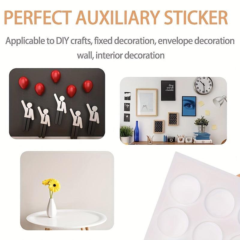 100pcs Double Sided Sticky Dot Stickers Waterproof Clear Sticky Putty