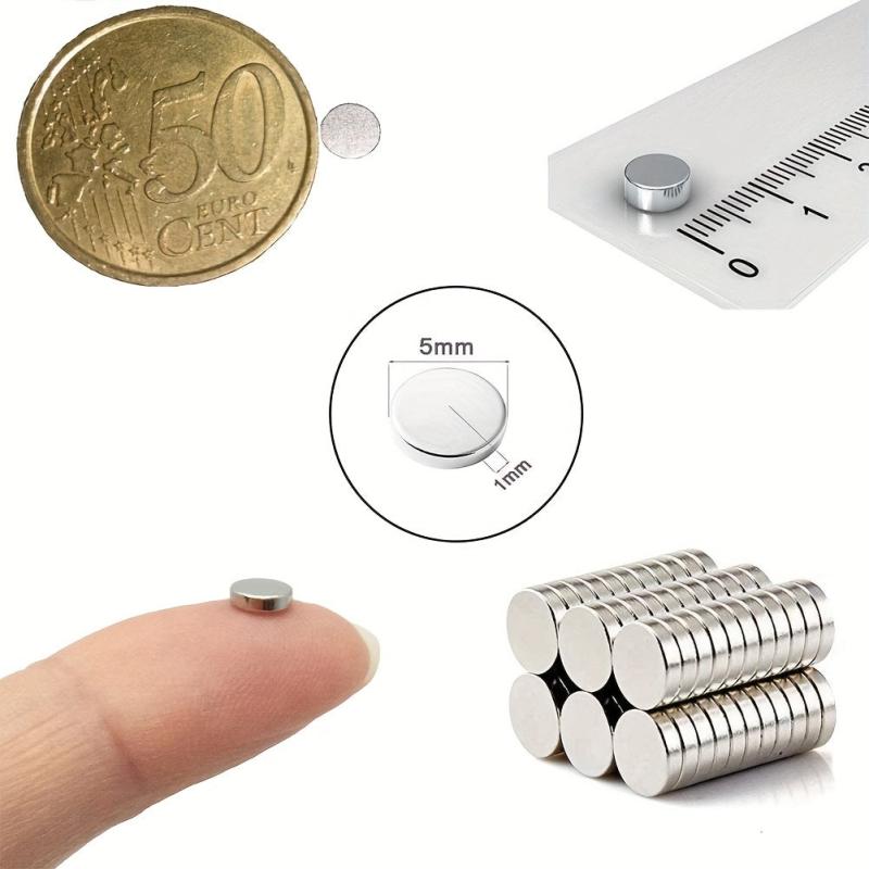 200pcs Neodymium Disc Magnets 5x1mm