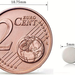 200pcs Neodymium Disc Magnets 5x1mm