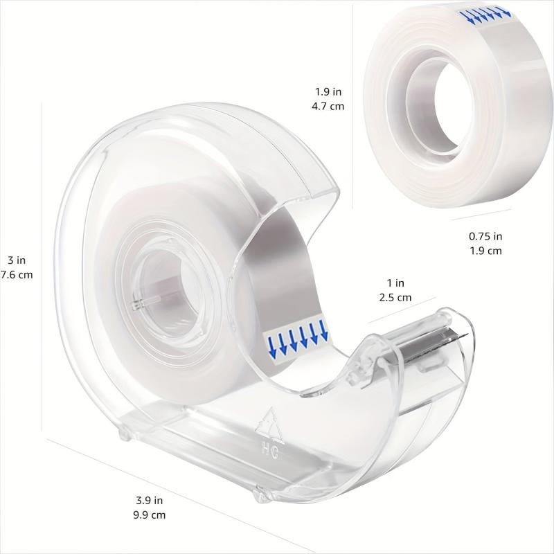 6 Pack Basics Matte Invisible Tape With Dispenser, 1 X 18 Yds