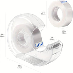 6 Pack Basics Matte Invisible Tape With Dispenser, 1 X 18 Yds