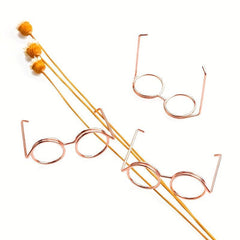 10pcs Doll Small Glasses Metal Frame