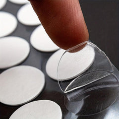 200pcs 10mm Clear Adhesive Tape Dots Round Stickers for Hanging