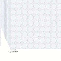 200pcs 10mm Clear Adhesive Tape Dots Round Stickers for Hanging