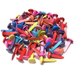 100pcs Metal Brads Paper Fasteners
