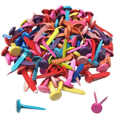 100pcs Metal Brads Paper Fasteners