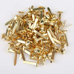 100pcs Metal Brads Paper Fasteners