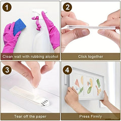 Command Strips Heavy Duty Picture Hanging Kit - 12 Pairs 24 Strips