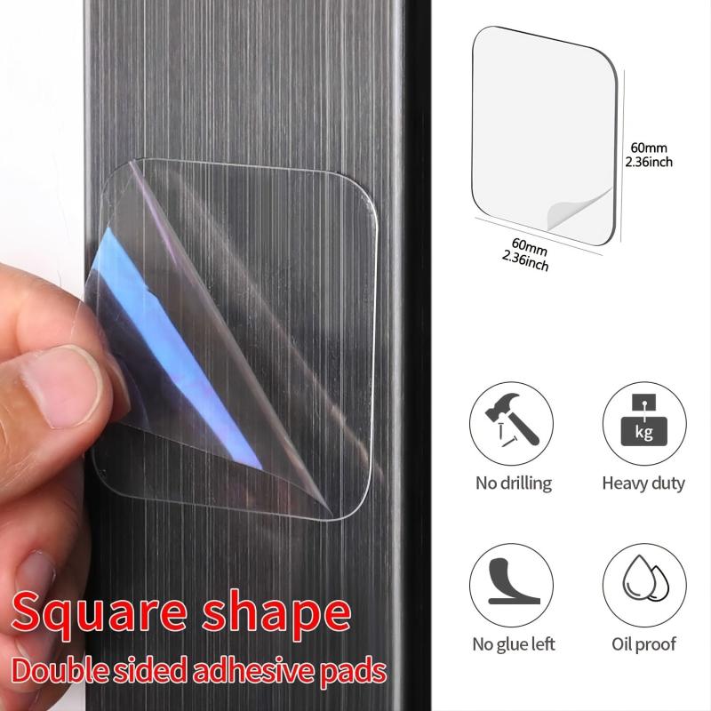 15pcs Double Sided Sticky Tape Clear Mounting Square Tape Self Adhesive Gel Moun