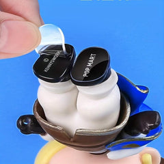 42pcs Transparent Blind Box Foot Stickers Non-slip Glue Car Decoration