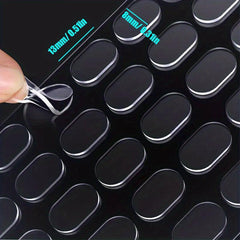 42pcs Transparent Blind Box Foot Stickers Non-slip Glue Car Decoration