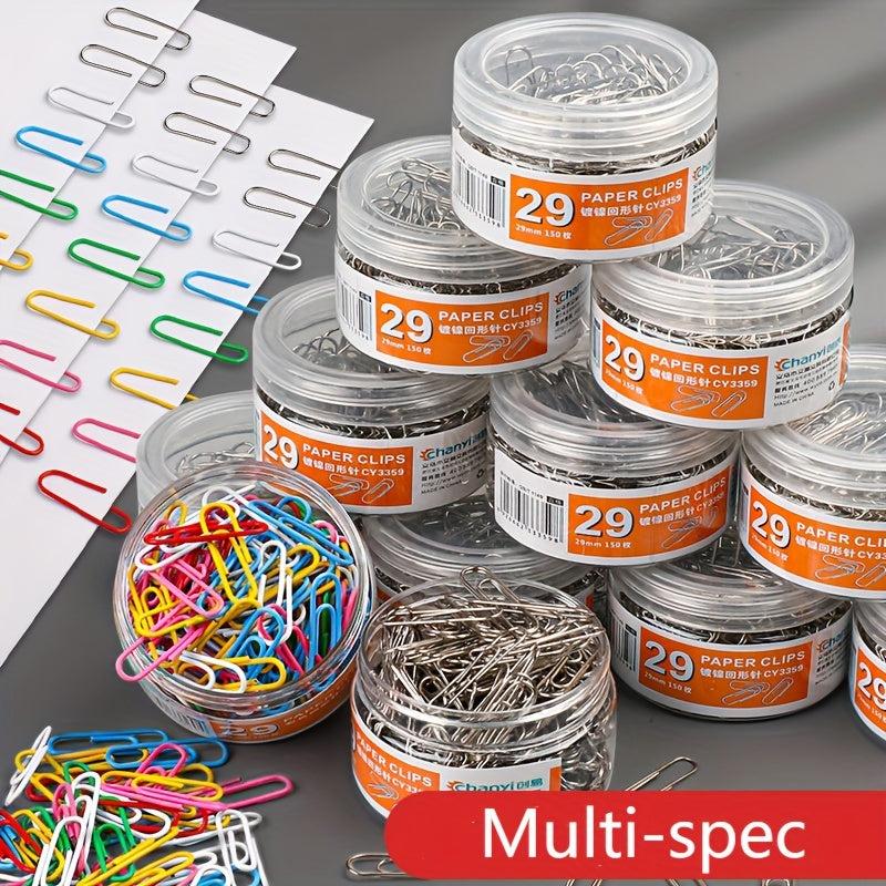 150pcs Paper Clip Large Needle 29mm Roundabout Small Pin Nickel plated Pin