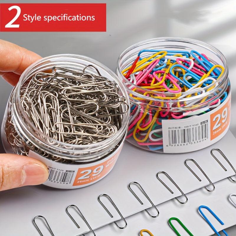 150pcs Paper Clip Large Needle 29mm Roundabout Small Pin Nickel plated Pin