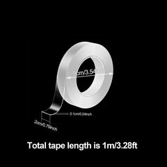Heavy Duty Waterproof Double Sided Tape, Transparent, 5M