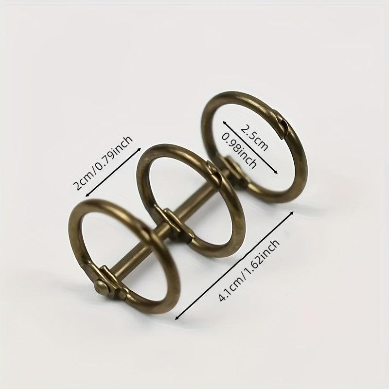 2pcs Metal 3 Rings Binder DIY Binding Ring