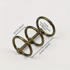 2pcs Metal 3 Rings Binder DIY Binding Ring