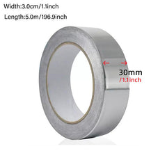 Aluminum Foil Tape High Temp HVAC Sealing Patching Ducts Metal Repair