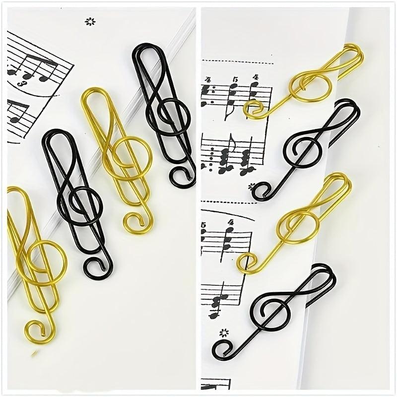 Musical Note Paper Clips - Creative & Fashionable Office Accessories