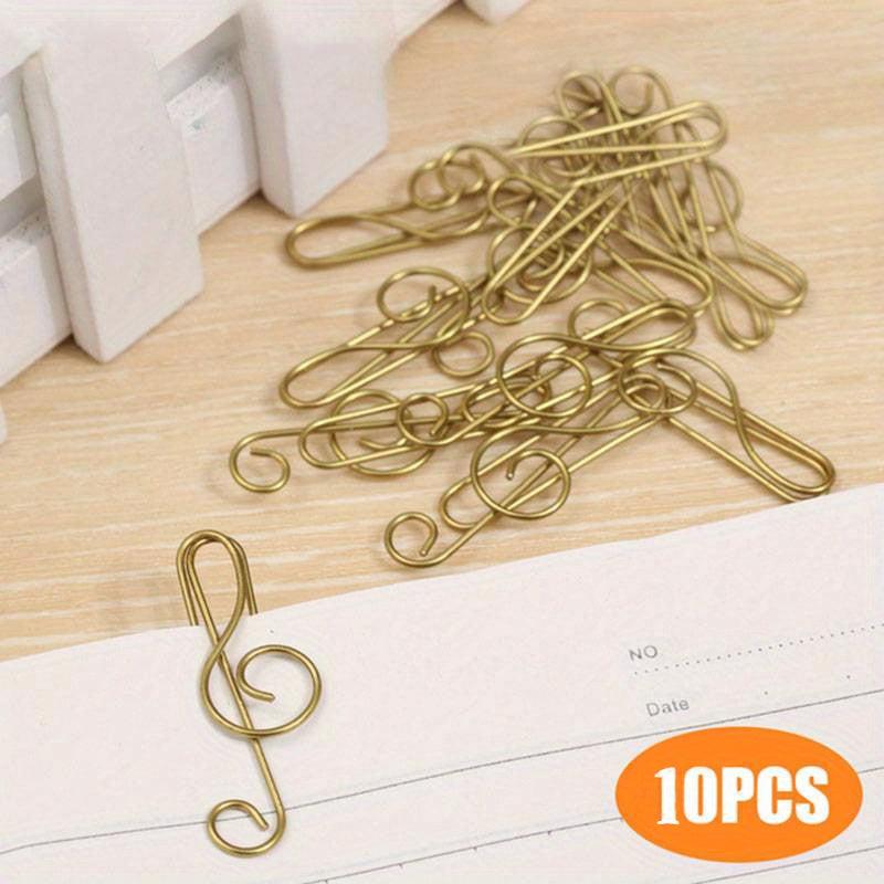Musical Note Paper Clips - Creative & Fashionable Office Accessories