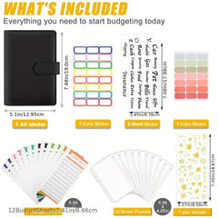 Budget Binder With Zipper Envelopes Cash Organizer System