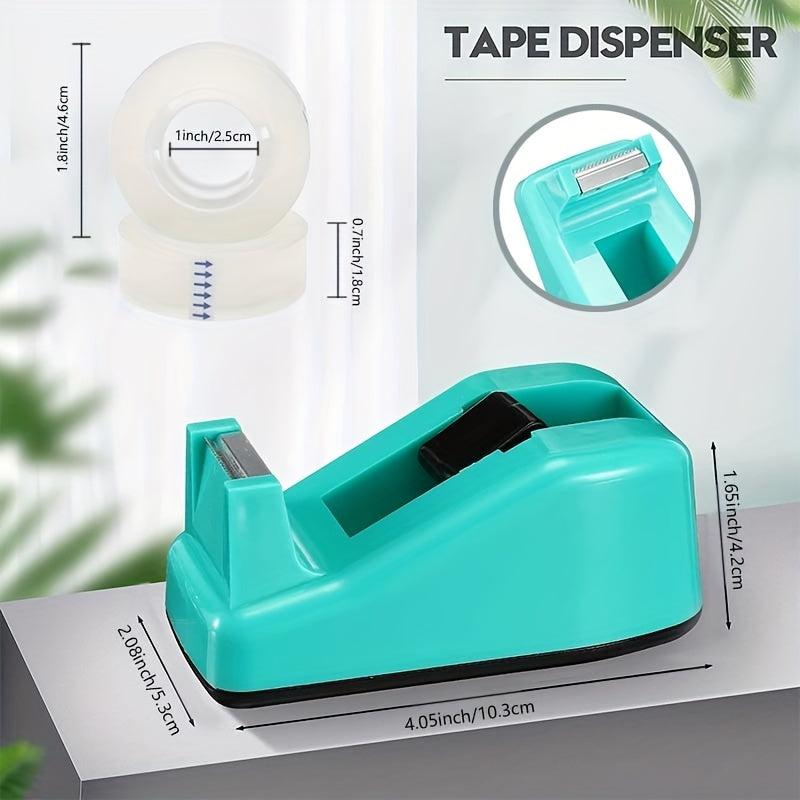 Transparent Tape Dispenser Desk with 1 Roll Invisible Tape