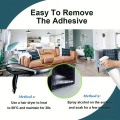 Double Sided Hook and Loop Straps 4IN x 10FT - Secure Sofa Cushions