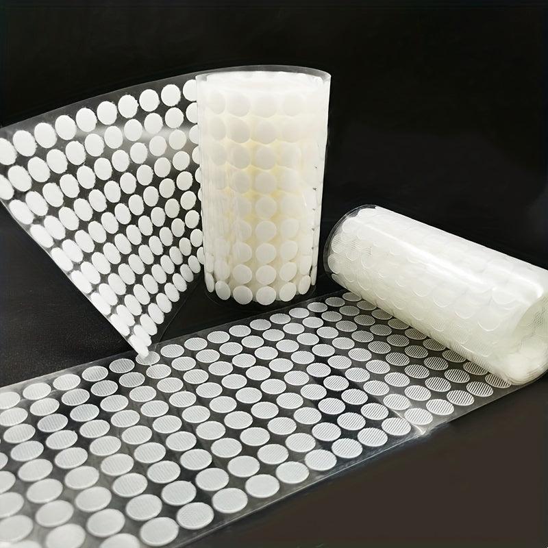 100 Pairs Self Adhesive Dots Transparent Fastener Tape 10-25mm