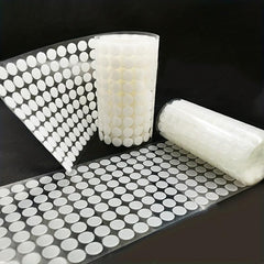100 Pairs Self Adhesive Dots Transparent Fastener Tape 10-25mm
